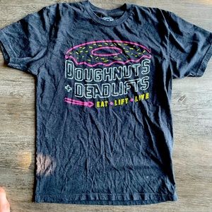 Doughnuts & Deadlifts special monthly t-shirt